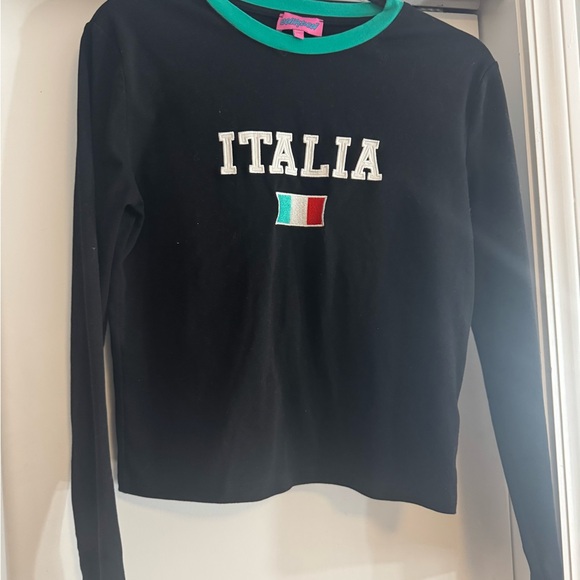 Italia Black Long Sleeve Top - Picture 5 of 8